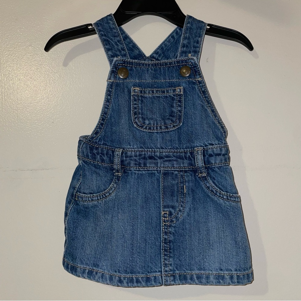 Old Navy Baby Blue Denim Overall Dress